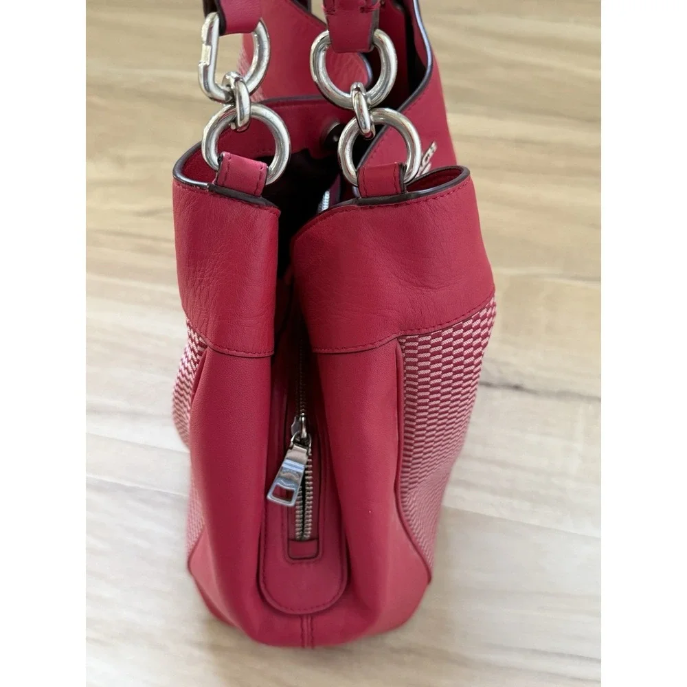 Coach Lexy Legacy Bag Magenta Pink